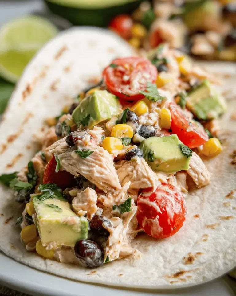 Southwest Chicken Salad Tacos Recipe