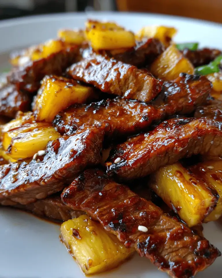 Terriyaki Pineapple Beef