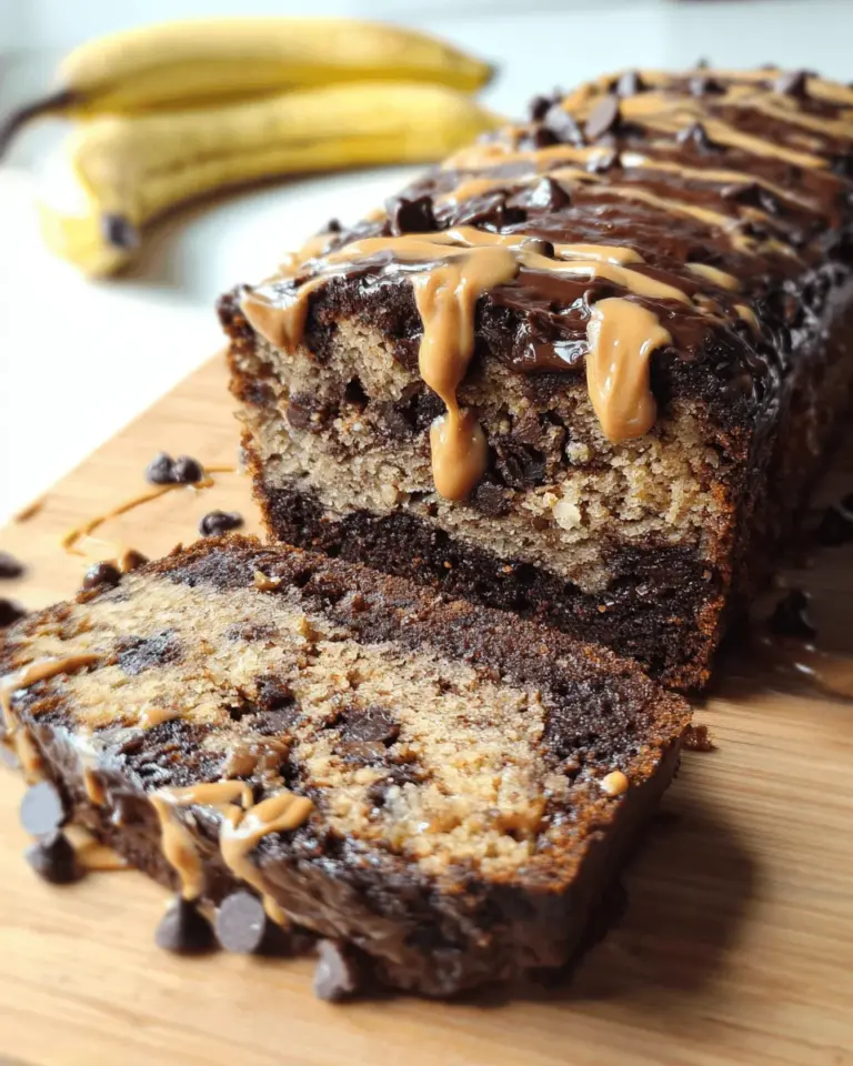 Chocolate Peanut Butter Banana Bread