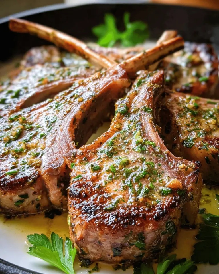 Garlic and Herb Crusted Lamb Chops Recipe