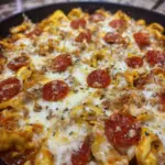 Cheesy Pizza Tortellini One Pan Dinner