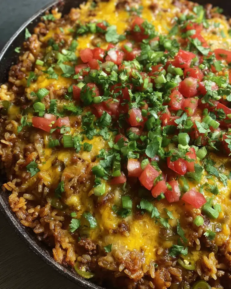 Cheesy Taco Rice Skillet Dinner