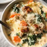 Creamy White Lasagna Soup