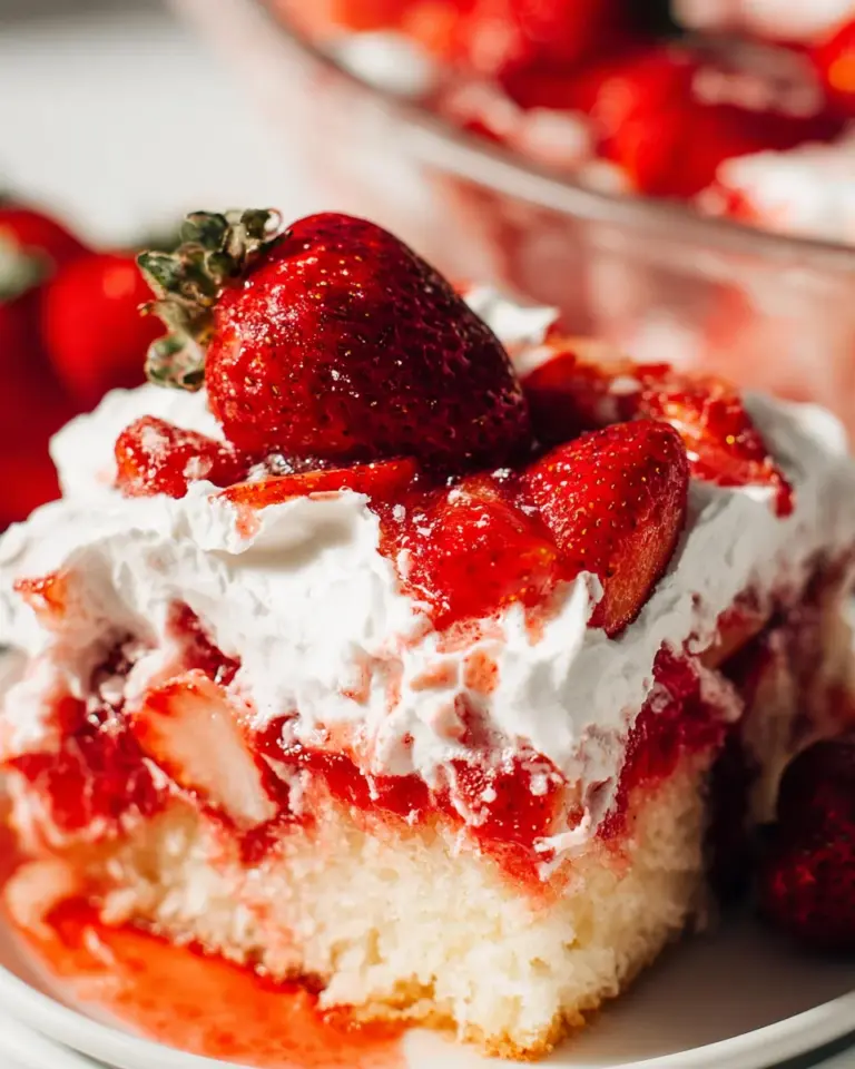 Easy Strawberry Poke Cake