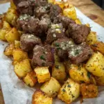 Garlic Butter Steak Bites & Crispy Potatoes