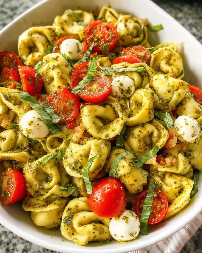 Pesto Tortellini Pasta Salad