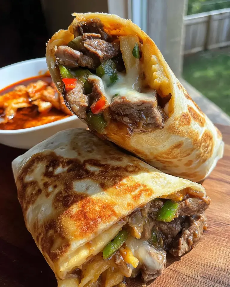 Steak Dirty Fry Burritos